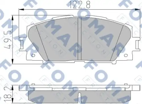 Тормозные колодки FOMAR FRICTION FO838681