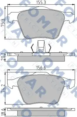 Тормозные колодки FOMAR FRICTION FO846481