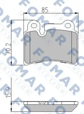 Тормозные колодки FOMAR FRICTION FO871381