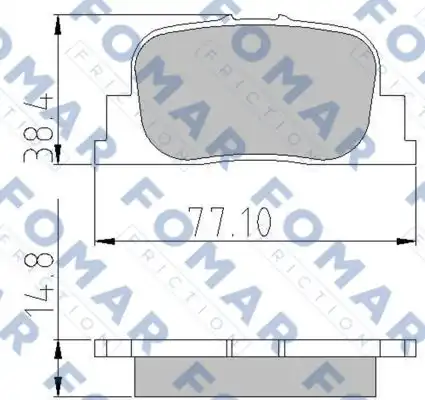 Тормозные колодки FOMAR FRICTION FO909181