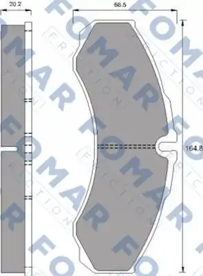 Тормозные колодки FOMAR FRICTION FO911481