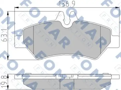 Тормозные колодки FOMAR FRICTION FO921381