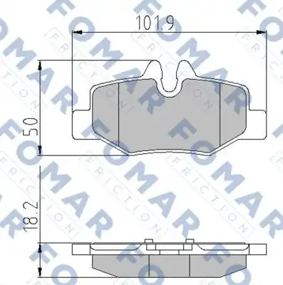 Тормозные колодки FOMAR FRICTION FO924781