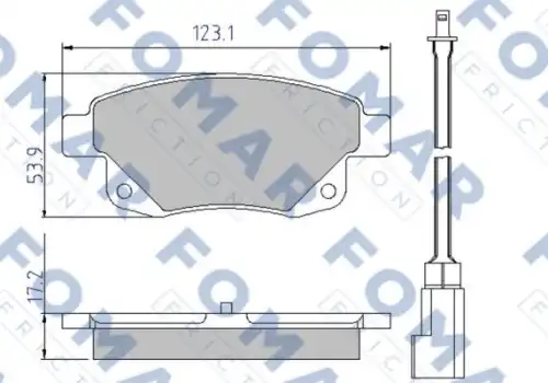 Тормозные колодки FOMAR FRICTION FO925281