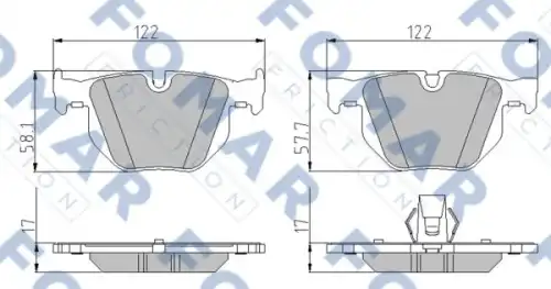 Тормозные колодки FOMAR FRICTION FO931181