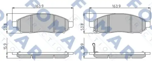 Тормозные колодки FOMAR FRICTION FO935081