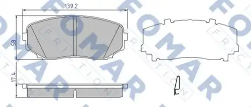 Тормозные колодки FOMAR FRICTION FO957681