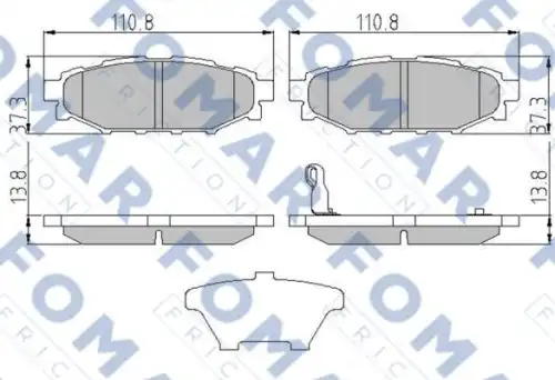 Тормозные колодки FOMAR FRICTION FO974081