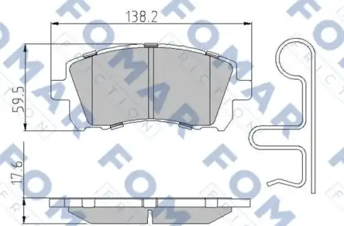 Тормозные колодки FOMAR FRICTION FO994581