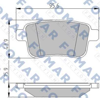 Тормозные колодки FOMAR FRICTION FO935681