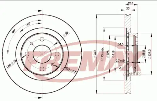 Тормозные диски FREMAX BD1073