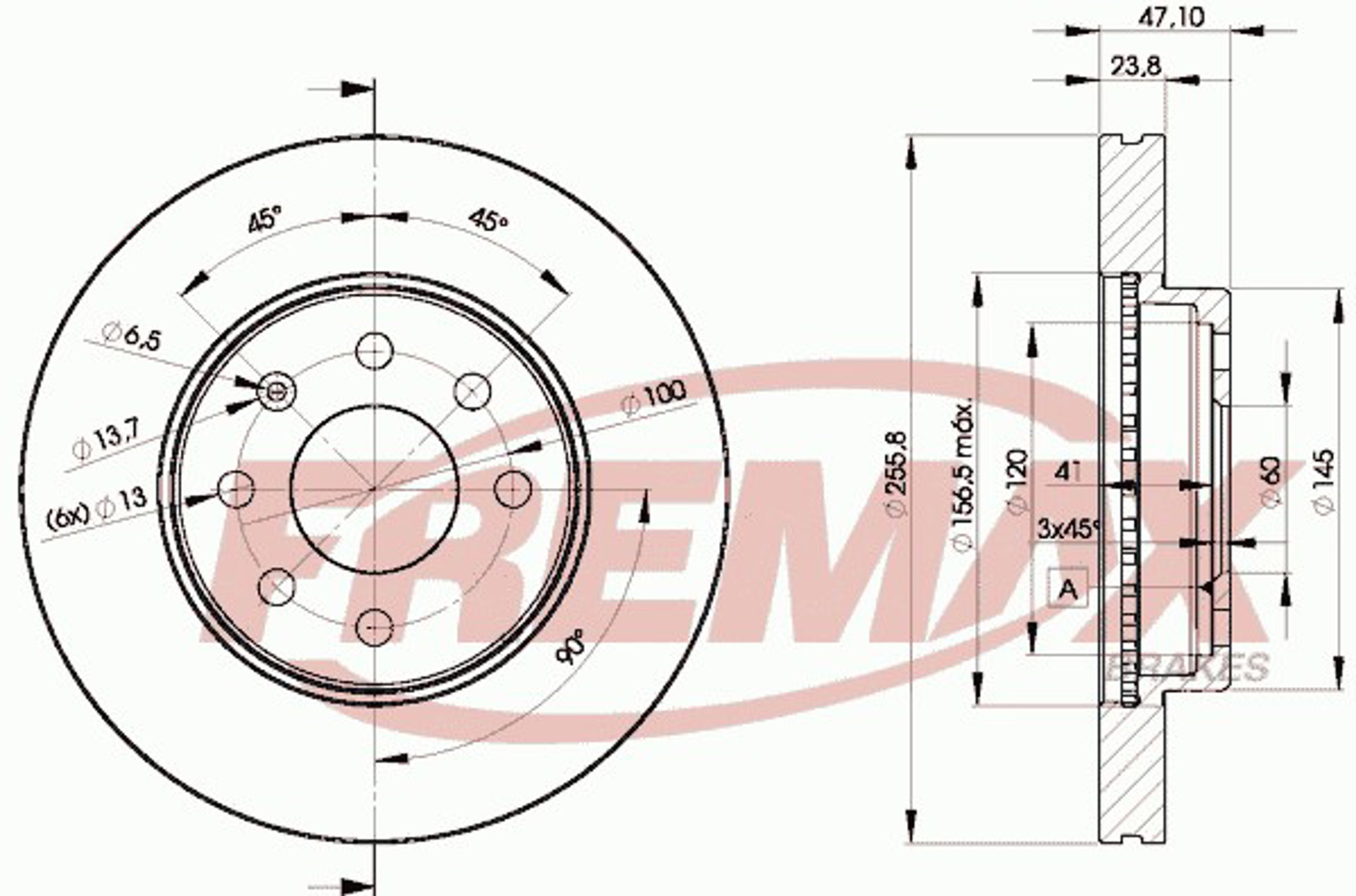 Диск тормозной FREMAX BD-2559