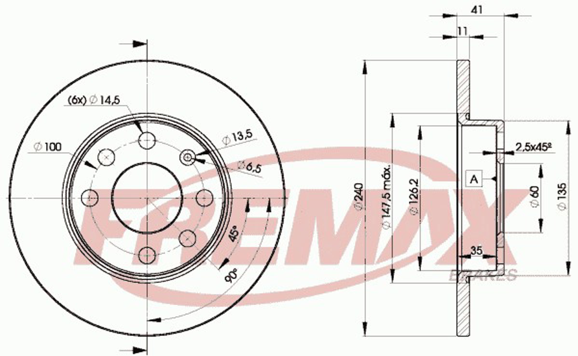 Диск тормозной FREMAX BD-9020