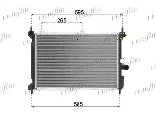Радиатор охлаждения двигателя FRIGAIR 0107.2038