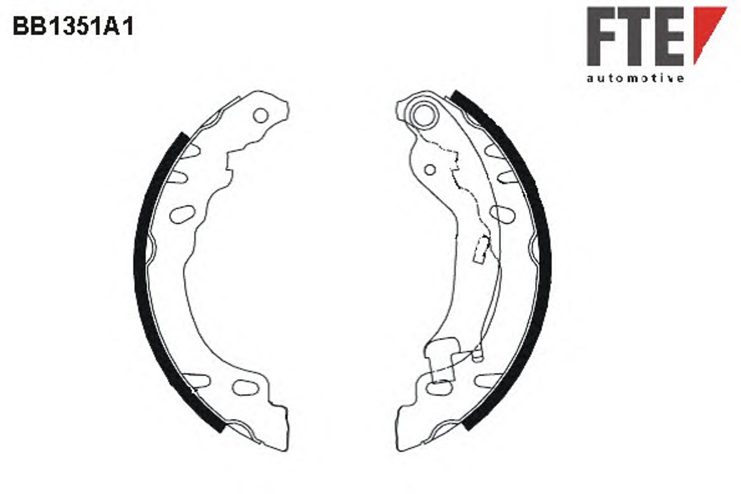 Комплект тормозных колодок FTE BB1351A1