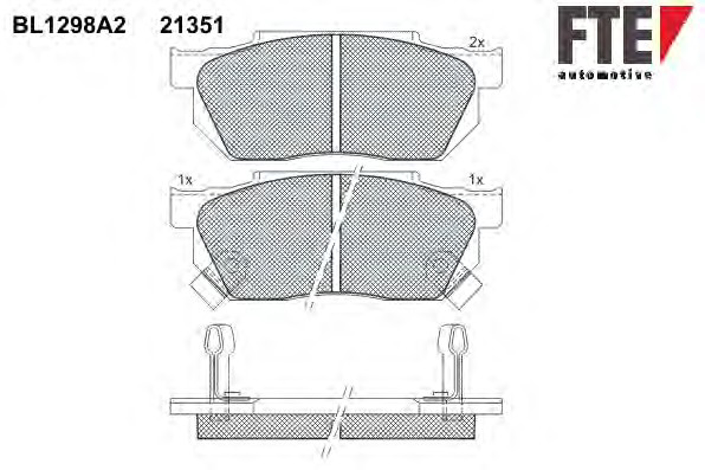 Колодки тормозные дисковые FTE BL1298A2