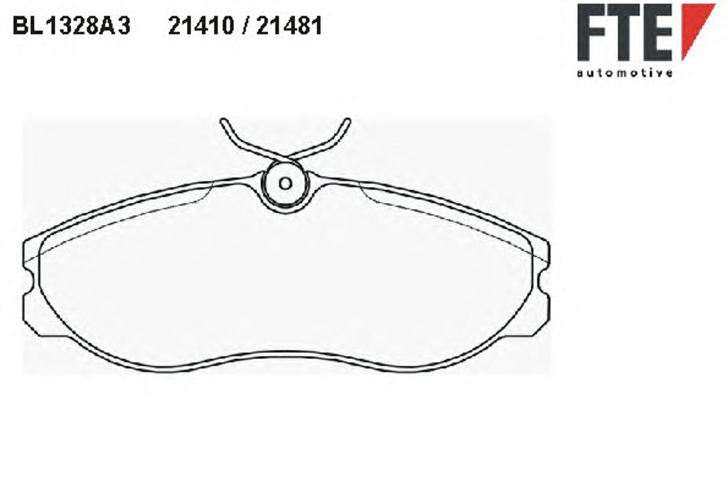 Колодки тормозные дисковые FTE BL1328A3