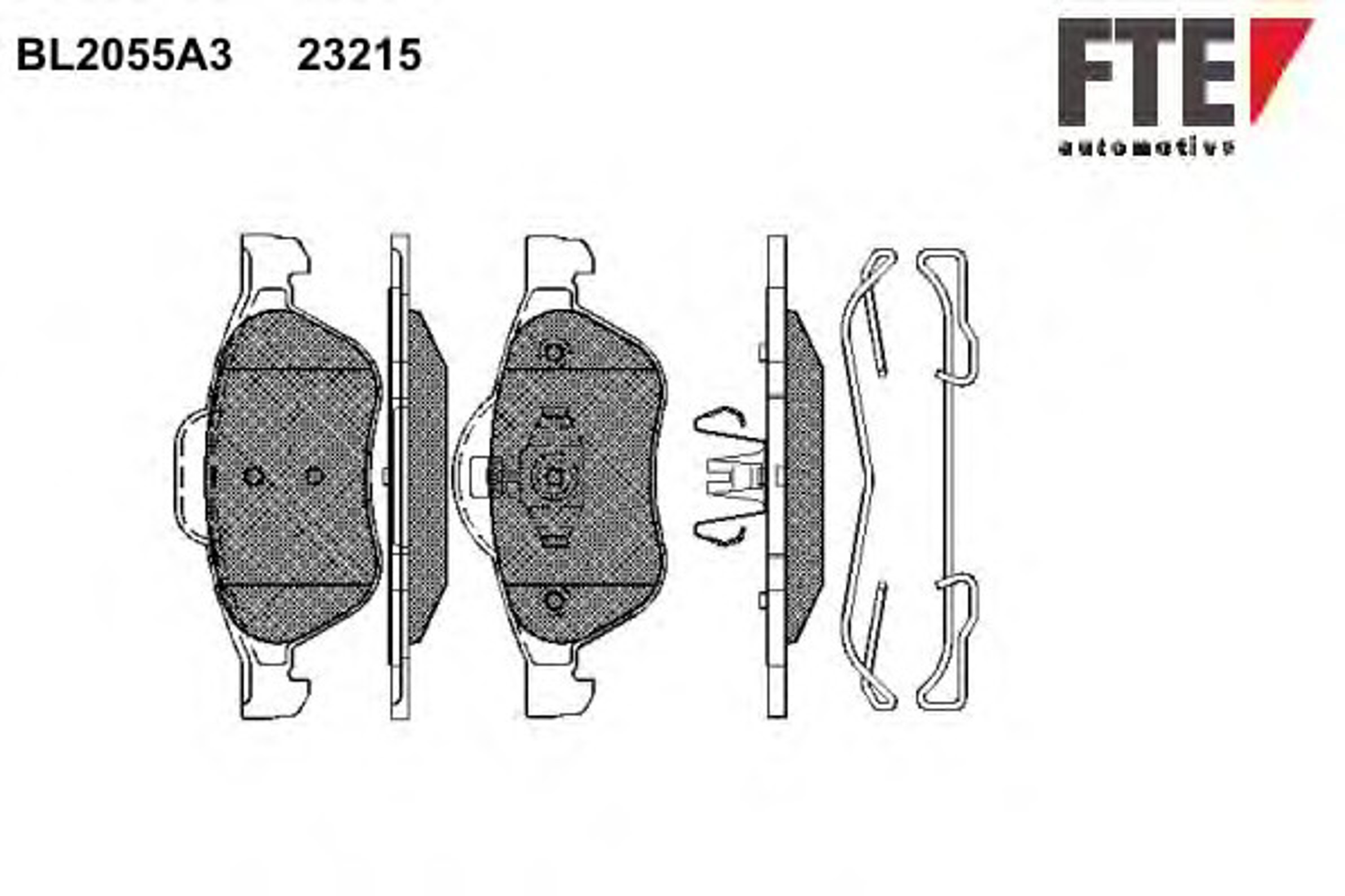 Колодки тормозные дисковые FTE BL2055A3