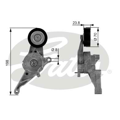 Натяжитель ремня клинового зубча drivealign GATES T38436