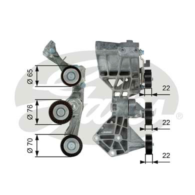 Натяжитель ремня клинового зубча drivealign GATES T39064