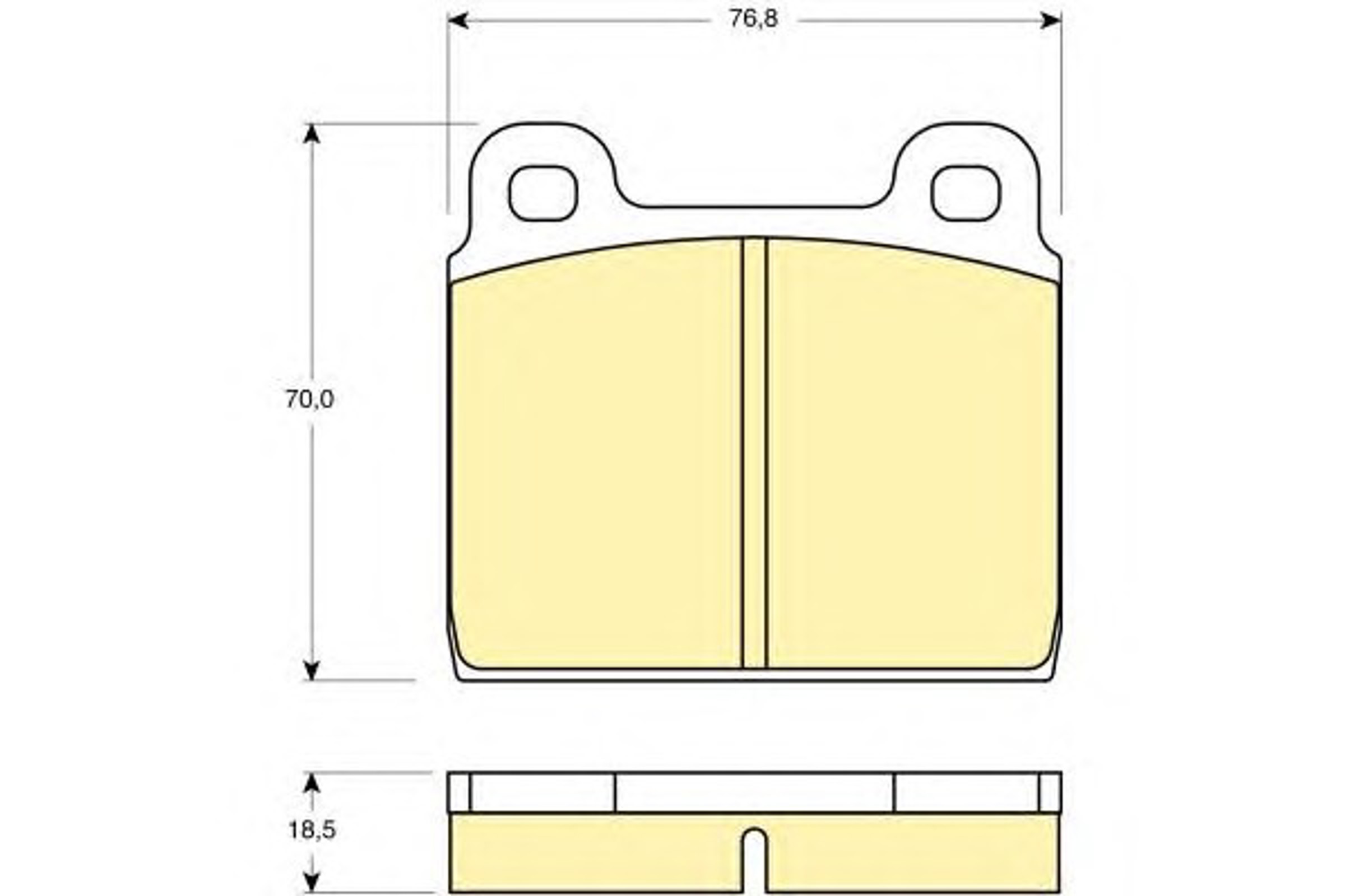 Колодки тормозные дисковые GIRLING 6104072