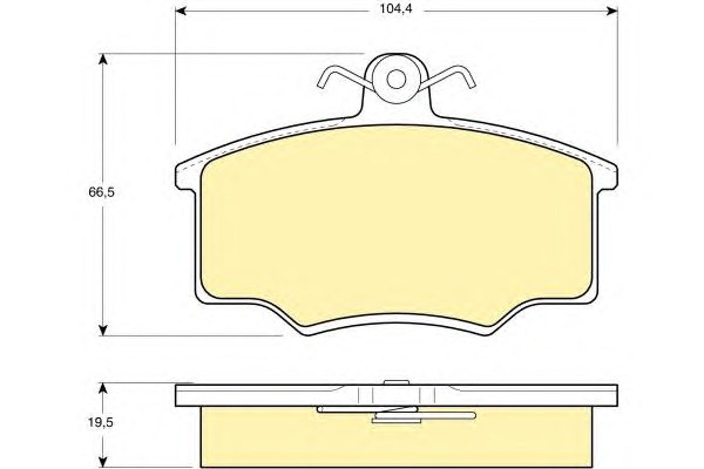 Колодки тормозные дисковые GIRLING 6106281