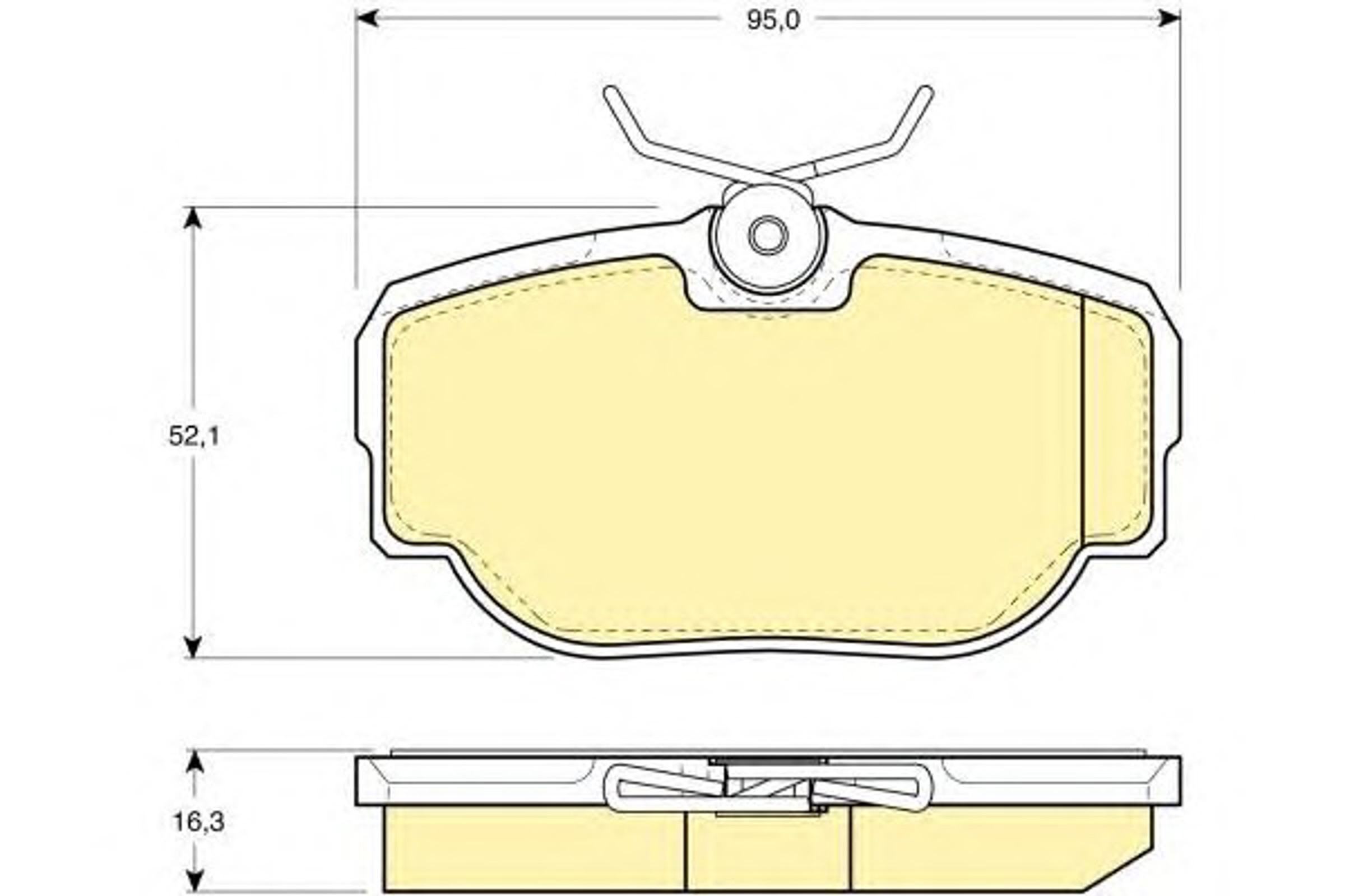 Колодки тормозные дисковые GIRLING 6111551