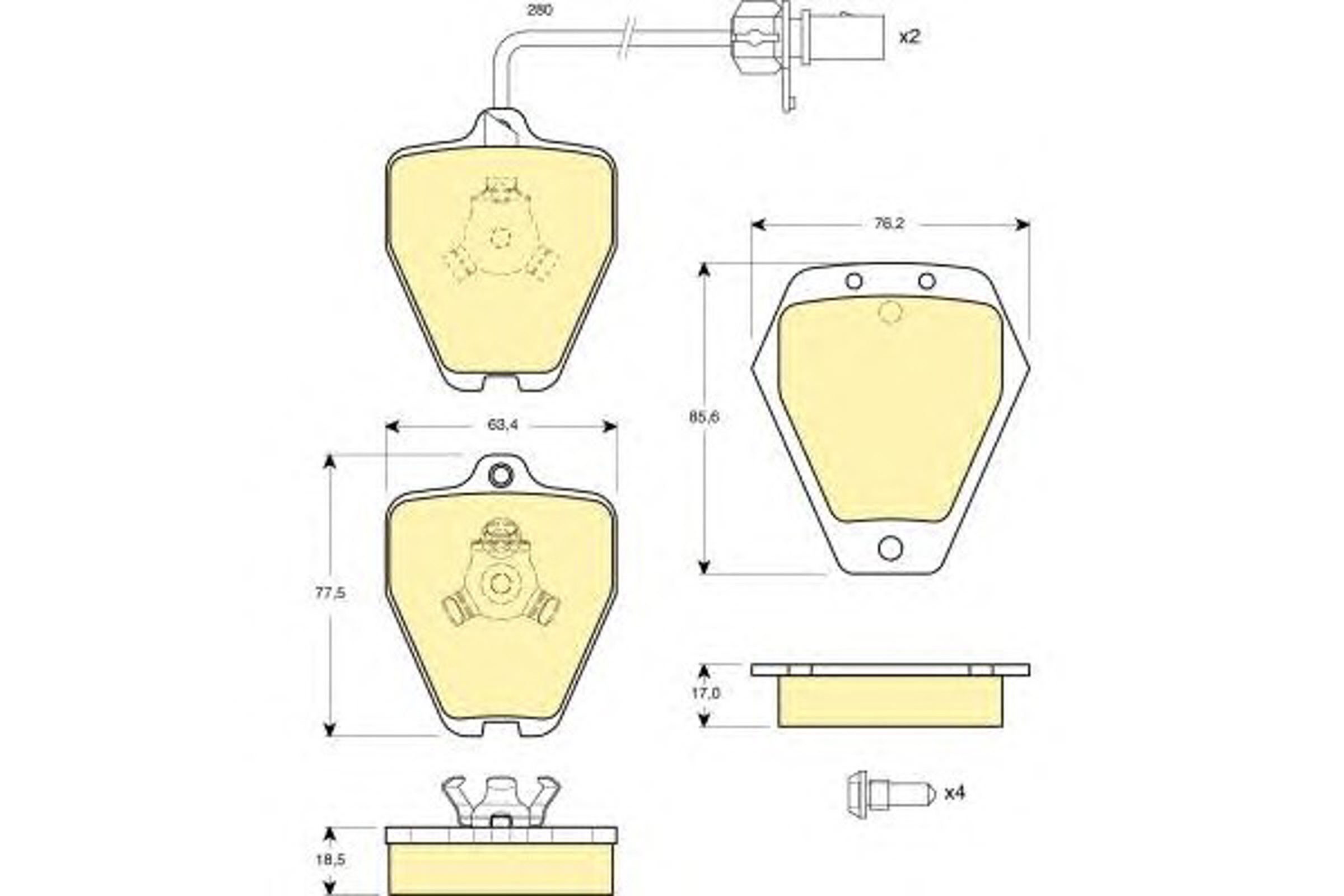 Колодки тормозные дисковые GIRLING 6114511