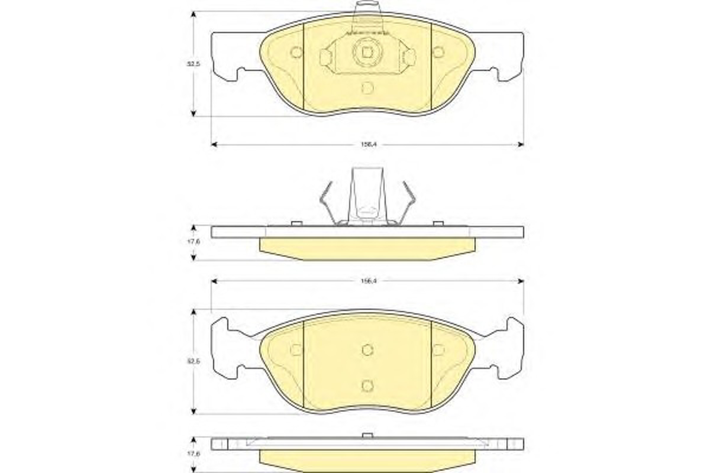 Колодки тормозные дисковые GIRLING 6114872