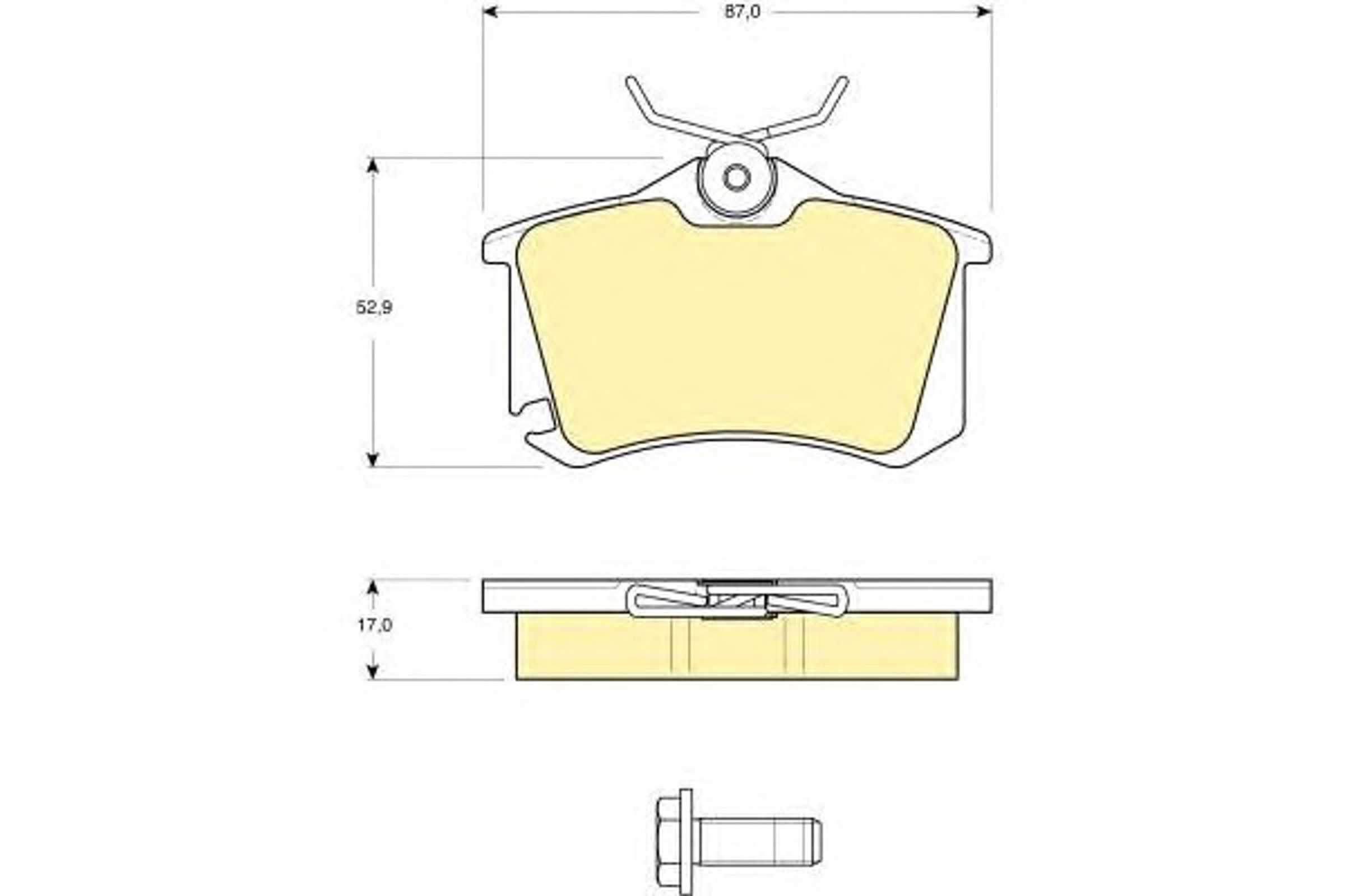 Колодки тормозные дисковые GIRLING 6115781