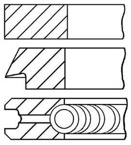 Кольца поршневые GOETZE ENGINE 08-439300-00