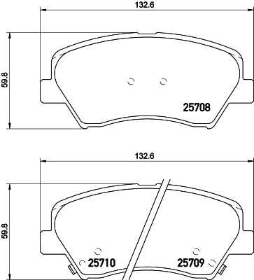 Тормозные колодки дисковые HELLA/BEHR/PAGID 8DB355028-911