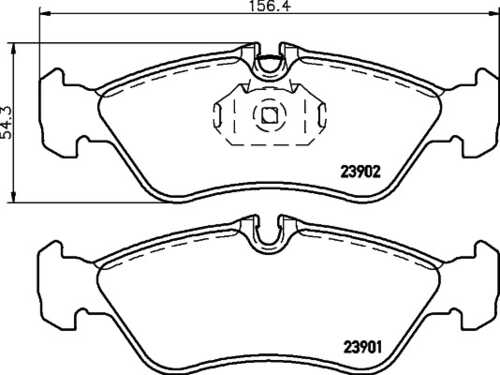 Тормозные колодки дисковые HELLA/BEHR/PAGID 8DB355030-781