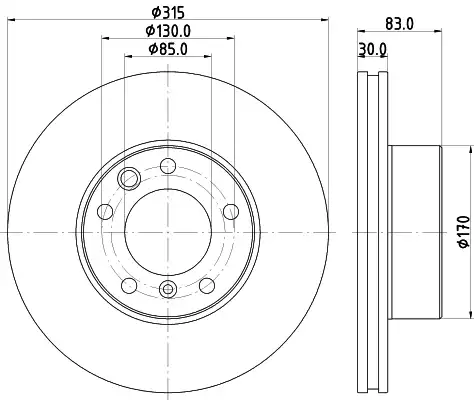 Диск тормозной HELLA/BEHR/PAGID 8DD355132-151