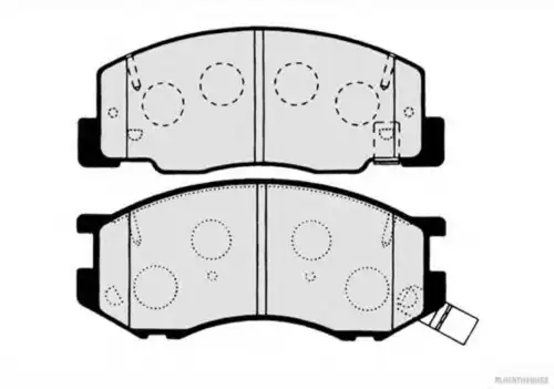 Тормозные колодки HERTH+BUSS JAKOPARTS J3602114