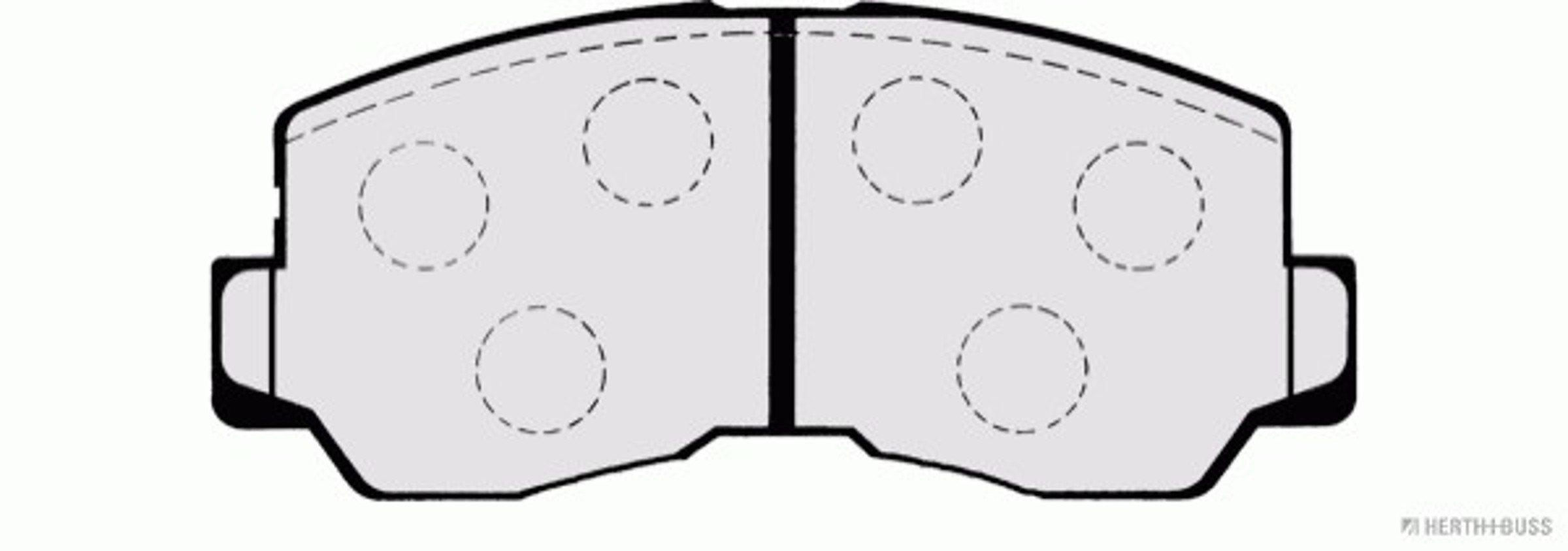 Колодки тормозные дисковые HERTH+BUSS JAKOPARTS J3605002
