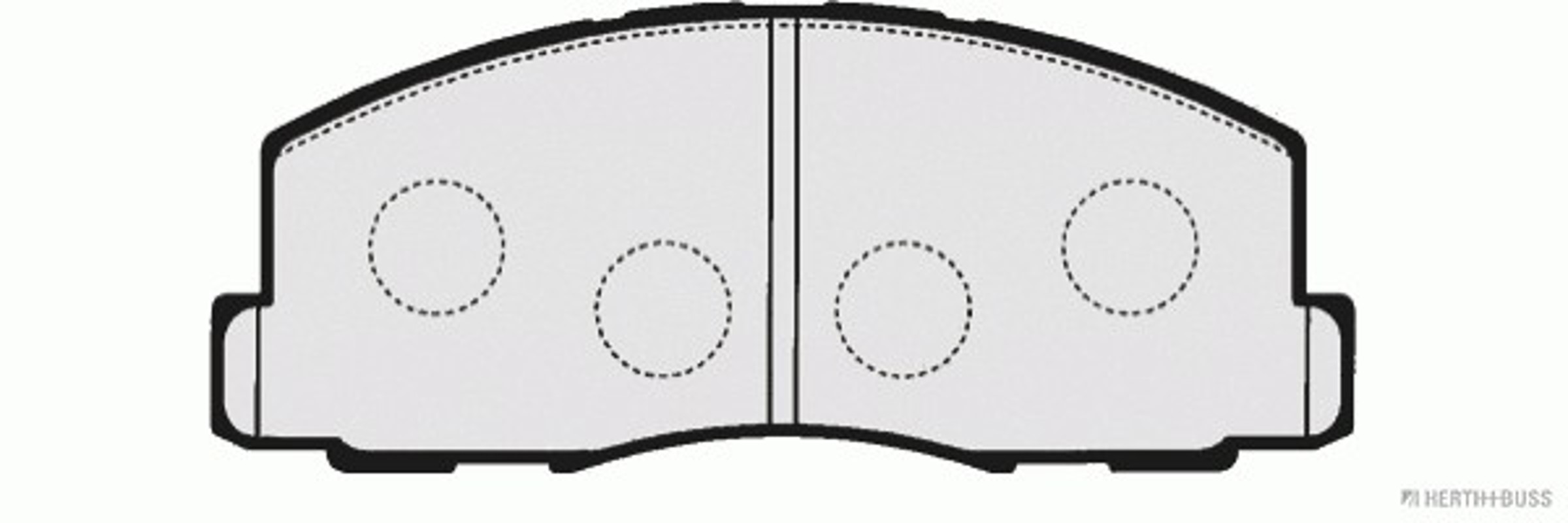 Комплект тормозных колодок дисковый тормоз HERTH+BUSS JAKOPARTS J3605025