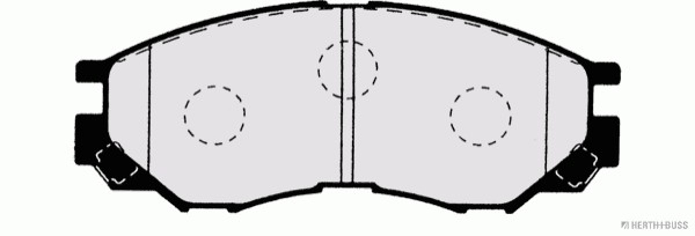 Колодки тормозные дисковые HERTH+BUSS JAKOPARTS J3605035