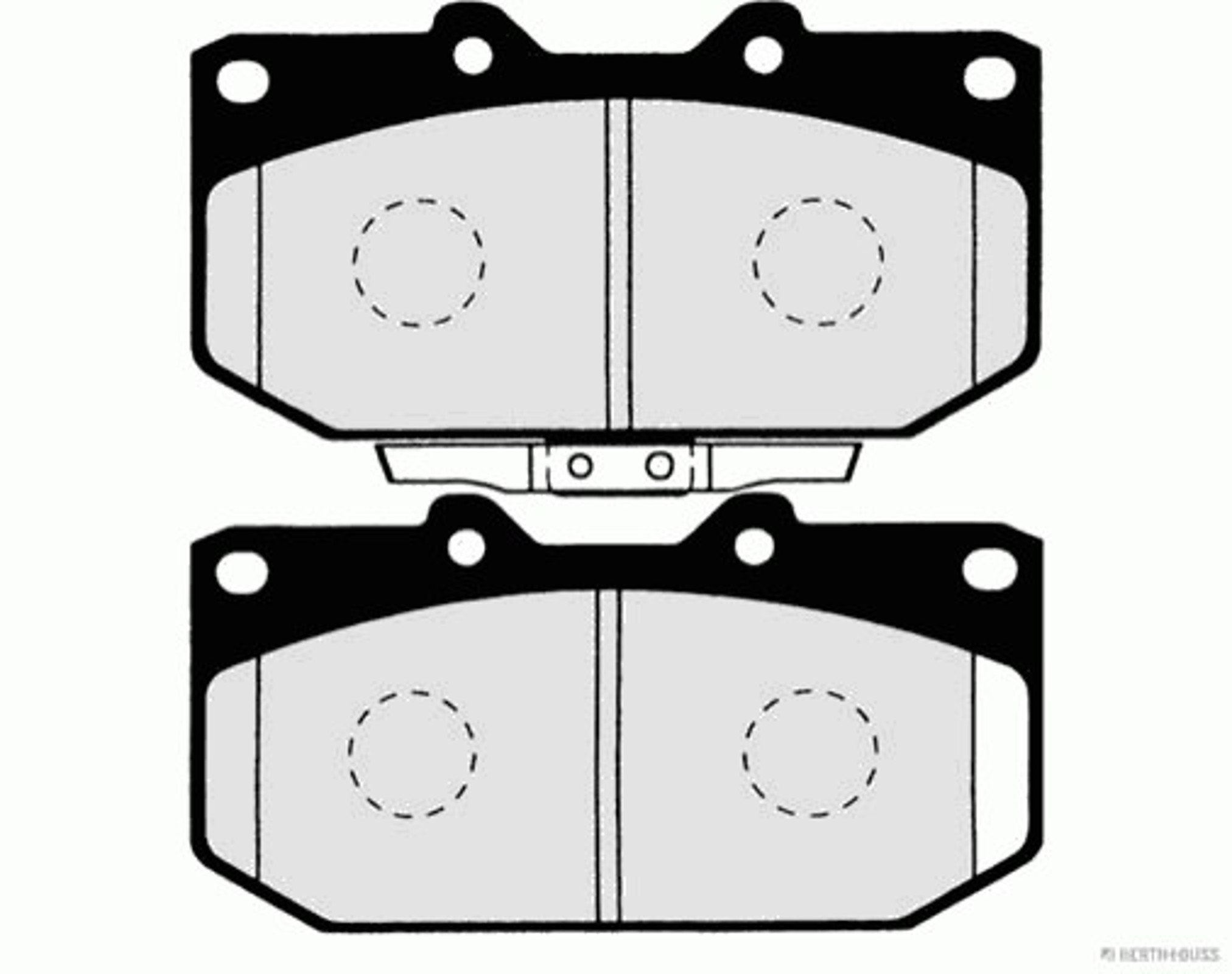 Колодки тормозные дисковые HERTH+BUSS JAKOPARTS J3607019