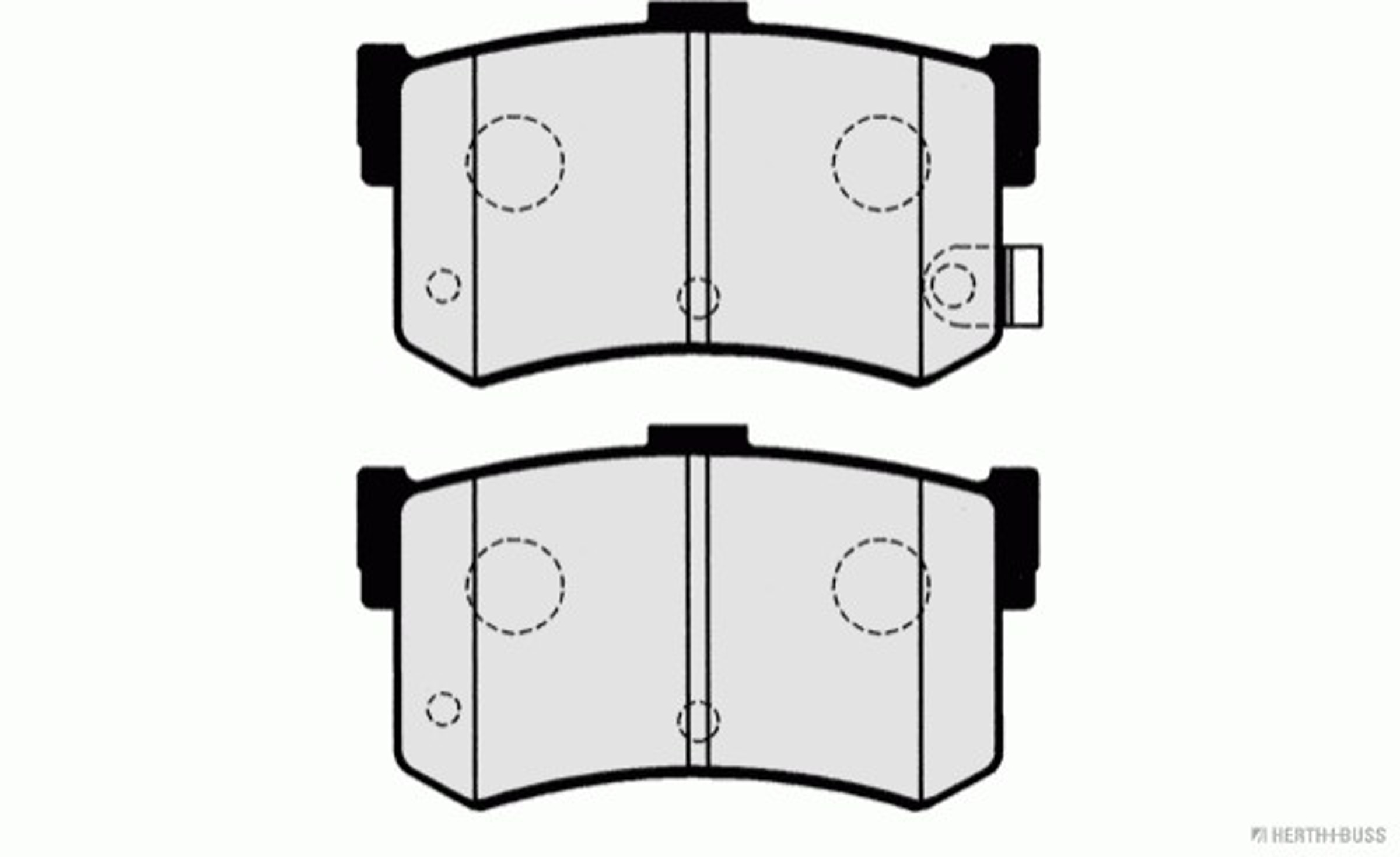 Колодки тормозные дисковые HERTH+BUSS JAKOPARTS J3610502