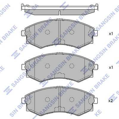 Колодки тормозные дисковые HI-Q SP1054F