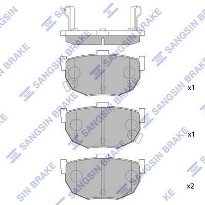 Тормозные колодки дисковые HI-Q SP1062