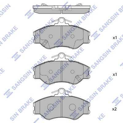 Тормозные колодки дисковые HI-Q SP1072