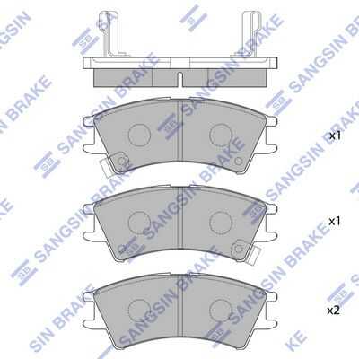 Тормозные колодки дисковые HI-Q SP1096