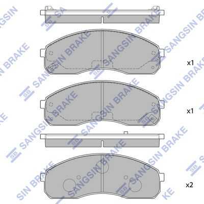 Тормозные колодки дисковые HI-Q SP1116