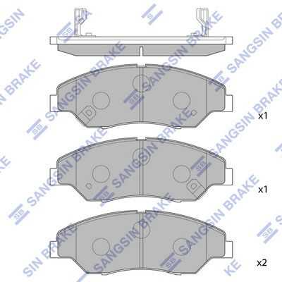 Тормозные колодки дисковые HI-Q SP1118