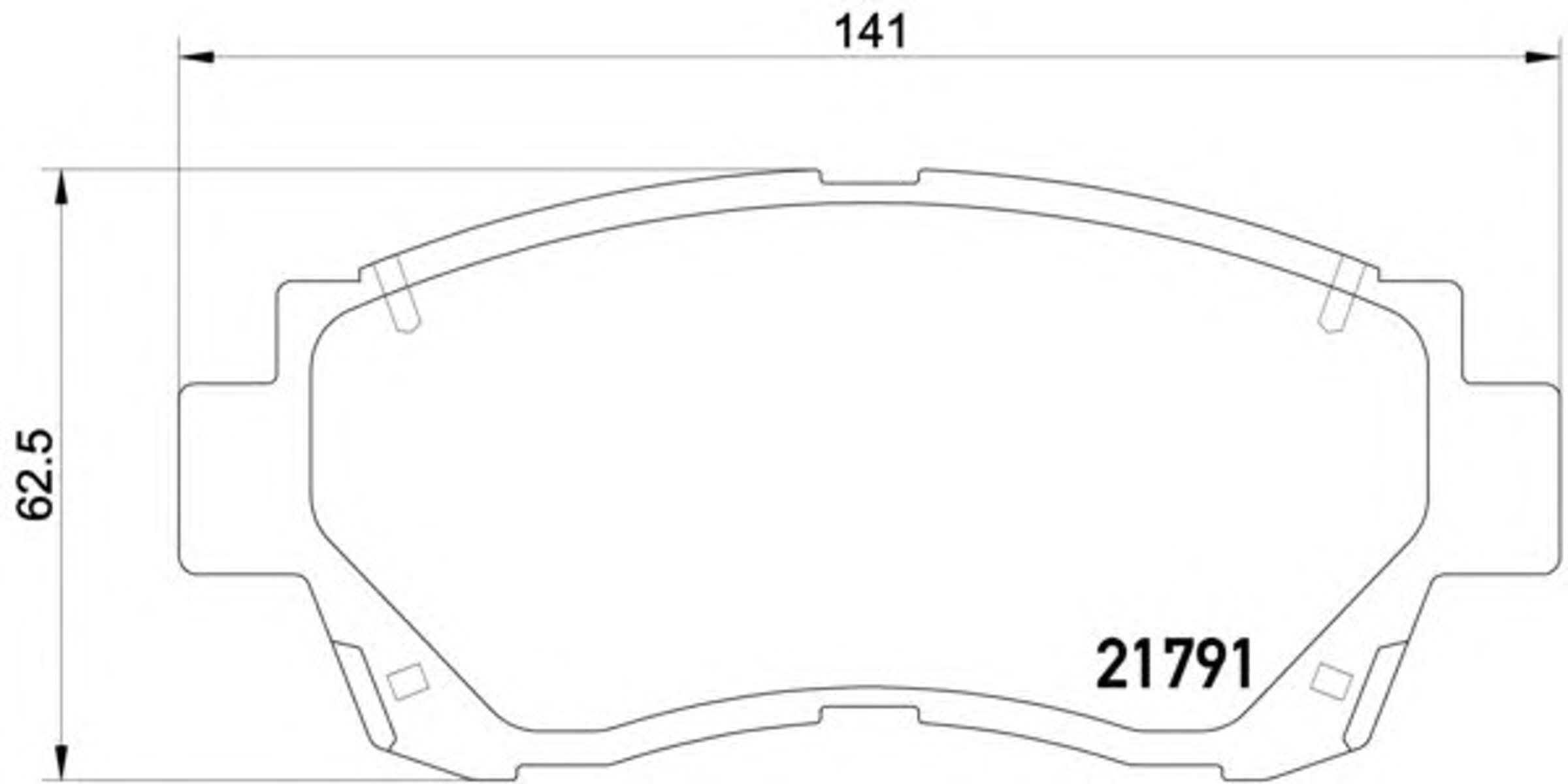 Колодки тормозные дисковые HI-Q SP1138