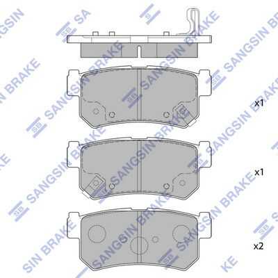 Тормозные колодки дисковые HI-Q SP1151