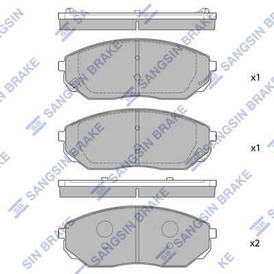 Тормозные колодки дисковые HI-Q SP1153