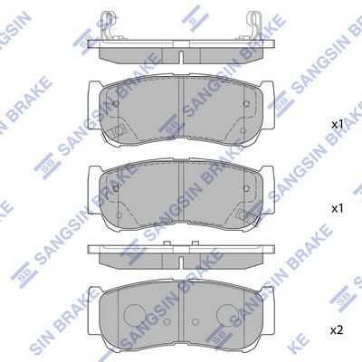 Тормозные колодки дисковые HI-Q SP1178